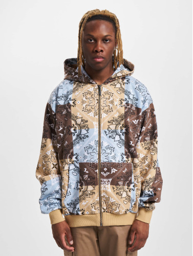Karl Kani / Sweatvest Chest Signature Os Paisley in beige