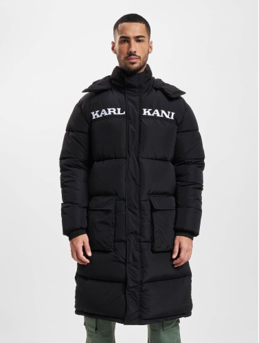 Karl Kani / Gewatteerde jassen Retro Hooded Long in zwart