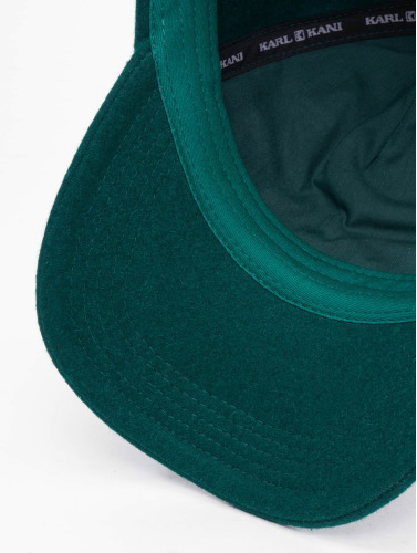 Karl Kani / Flexfitted Cap College Signature Wool Blend in groen