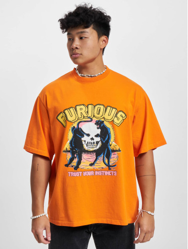 2Y Studios / t-shirt Furious Oversize in oranje