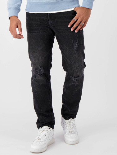Black Bananas / Straight fit jeans Destroyed Denim Straight Fit in zwart