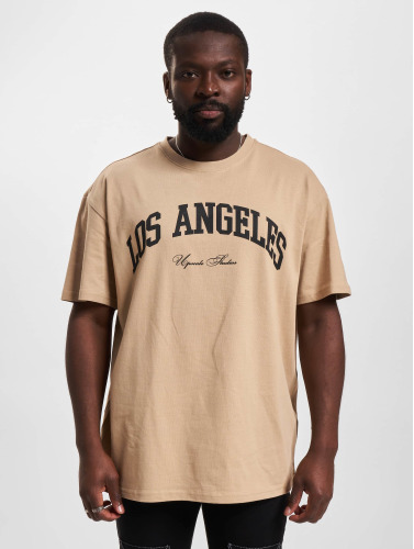 Mister Tee Upscale / t-shirt L.A. College Oversize in beige