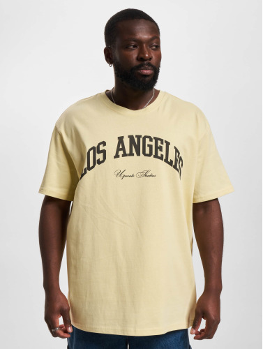 Mister Tee Upscale / t-shirt L.A. College Oversize in geel