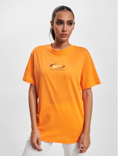 Nike / t-shirt Swoosh in oranje