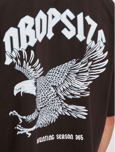 Dropsize / t-shirt Heavy Oversize Eagle in zwart