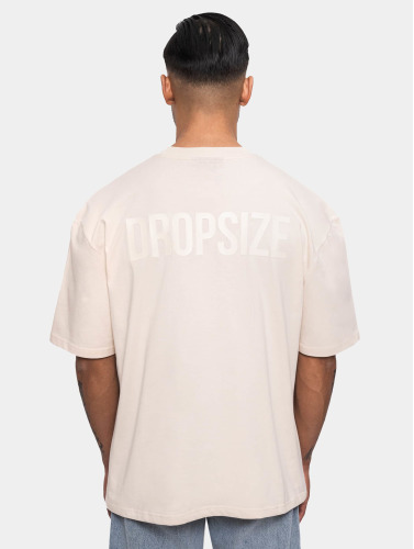 Dropsize / t-shirt Heavy Oversize Hd Print in beige