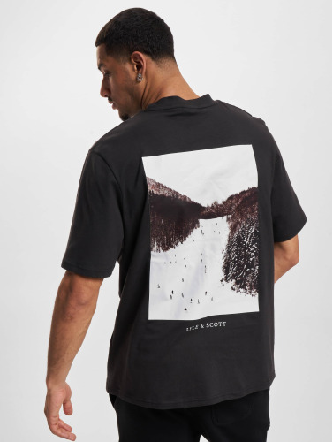 Lyle & Scott / t-shirt Ski Slope Graphic in zwart