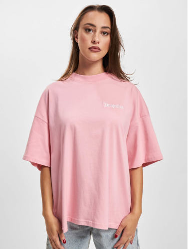 Dropsize / t-shirt Heavy Oversize Embo in pink