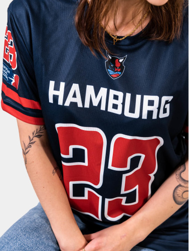 European League Of Football / t-shirt Hamburg Sea Devils Fan in blauw