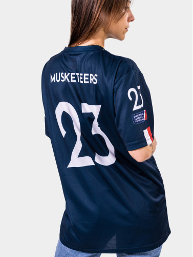 European League Of Football / t-shirt Paris Musketeers Fan in blauw