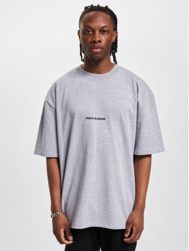 PEGADOR / t-shirt Colne Logo Oversized in grijs