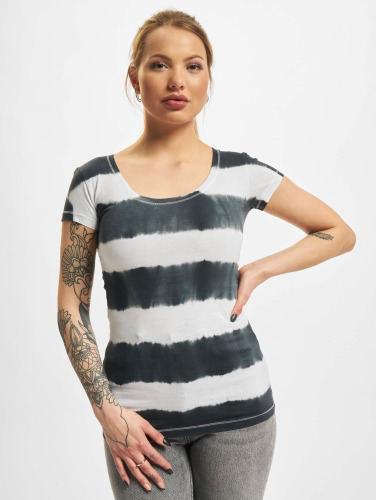 Urban Classics / t-shirt Dip Dye Stripe in zwart