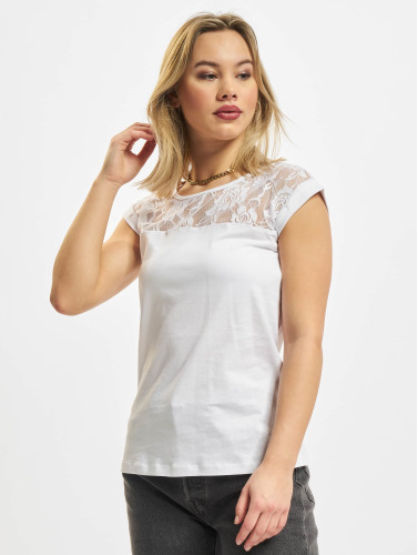 Urban Classics Dames Tshirt -XL- Laces Wit
