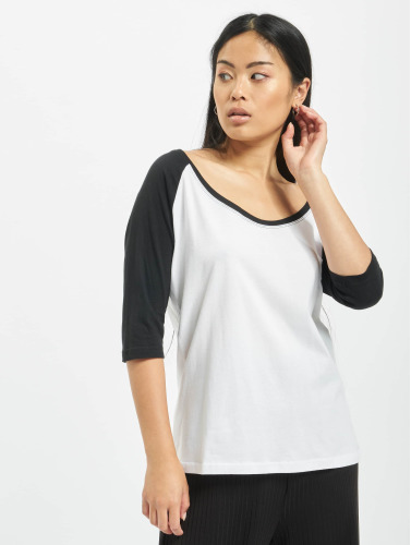 Urban Classics / Longsleeve Ladies 3/4 Contrast Raglan in wit