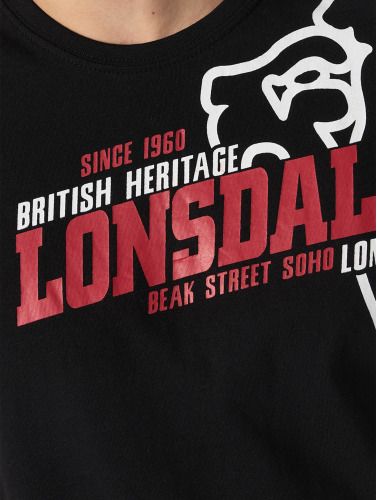 Lonsdale London / t-shirt Walkley in zwart