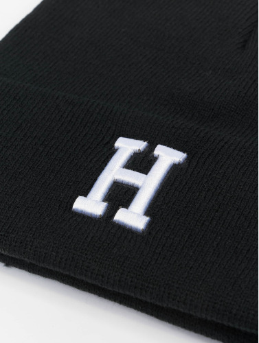 MSTRDS / Beanie H Letter in zwart