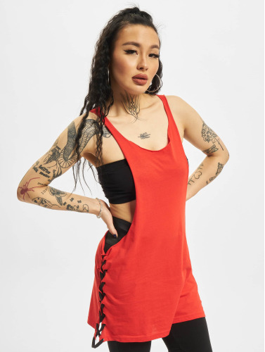 Urban Classics / Tanktop Side Knotted in rood