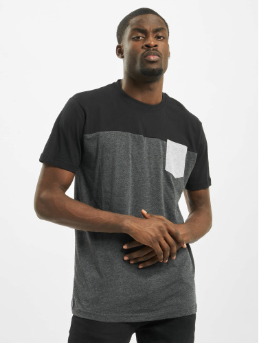 Urban Classics / t-shirt 3-Tone Pocket in grijs