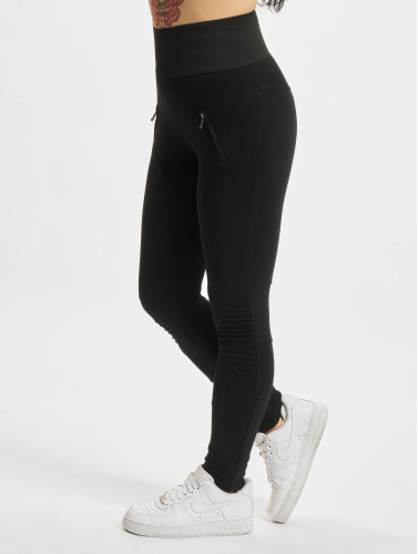 Urban Classics Legging -S- Interlock High Waist Zwart