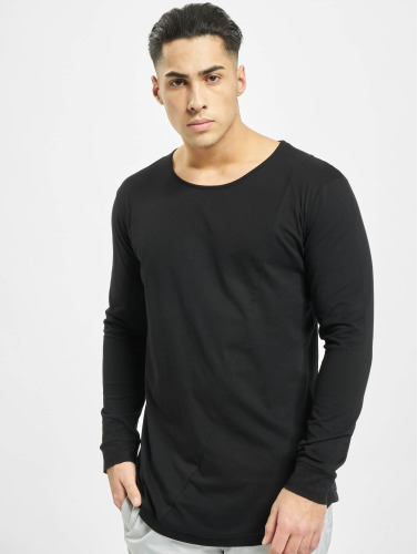 Urban Classics Longsleeve shirt -M- Long Shaped Fashion Zwart