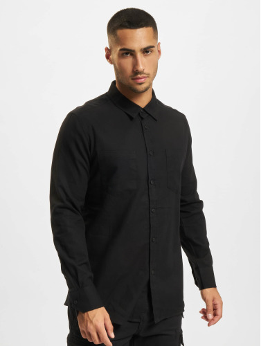 Urban Classics Overhemd -XL- Checked Flanell Zwart