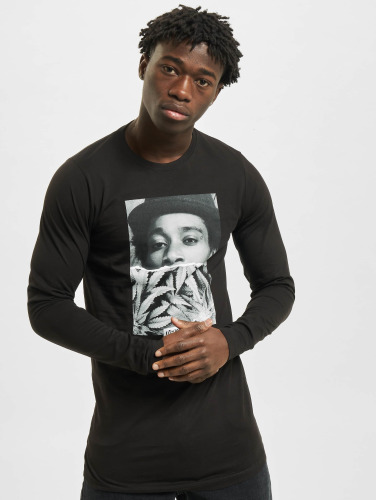 Mister Tee / Longsleeve Wiz Khalifa Half Face in zwart