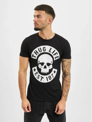 Mister Tee / t-shirt Thug Life Skull in zwart