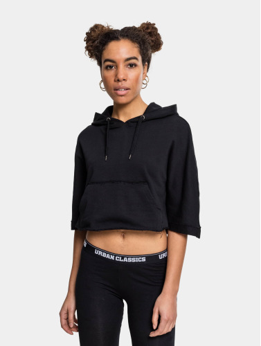 Urban Classics / Hoody Cropped in zwart