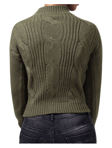 Urban Classics Sweater/trui -L- Short Turtleneck Groen