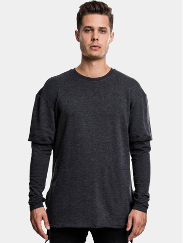 Urban Classics / Longsleeve 2 in 1 Terry in grijs