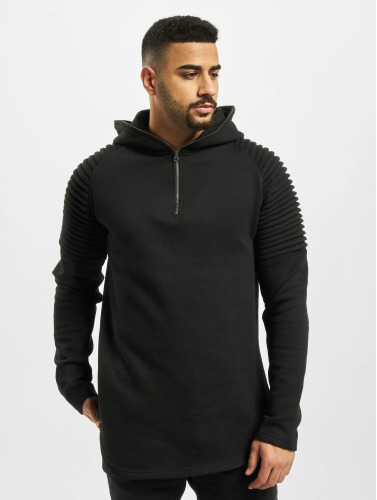 Urban Classics Hoodie/trui -M- Pleat Sleeves Terry HiLo Zwart