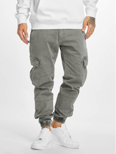 Urban Classics Cargobroek -Taille, 33 inch- Washed Twill Grijs