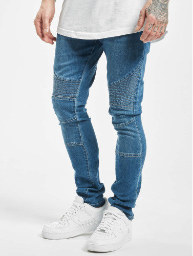 Urban Classics / Skinny jeans Slim Fit Biker in blauw