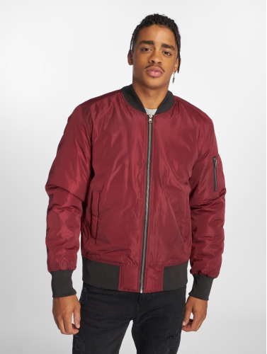 Urban Classics Bomber jacket -5XL- 2-Tone Rood/Zwart
