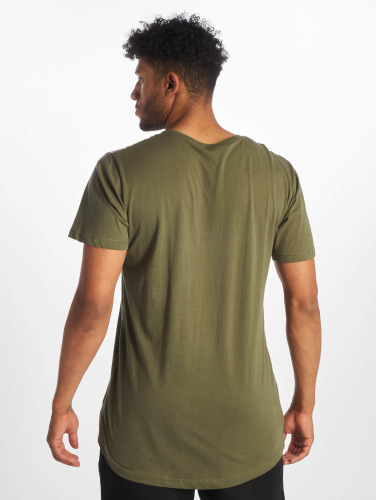 Urban Classics / t-shirt Shaped Long in olijfgroen