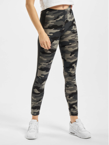 Urban Classics Legging -XS- Camo Stripe Zwart/Grijs