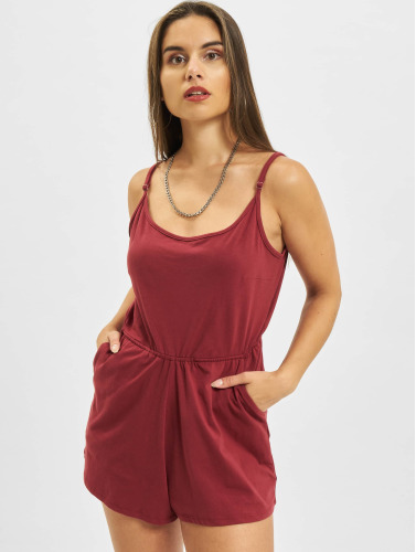 Urban Classics / jumpsuit Spaghetti in rood