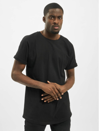 Urban Classics / t-shirt Long Shaped Turnup in zwart