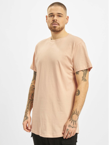 Urban Classics Heren Tshirt -L- Shaped Long Roze