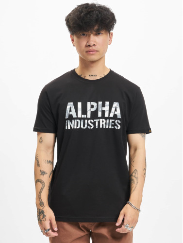 Alpha Industries / t-shirt Camo in zwart