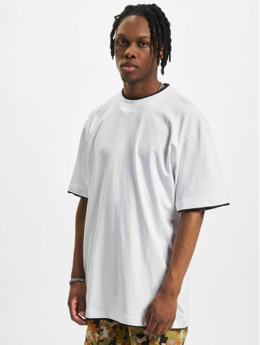 Urban Classics Heren Tshirt -6XL- Contrast Tall Wit/Zwart
