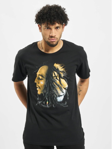 Mister Tee / t-shirt Bob Marley Lion in zwart