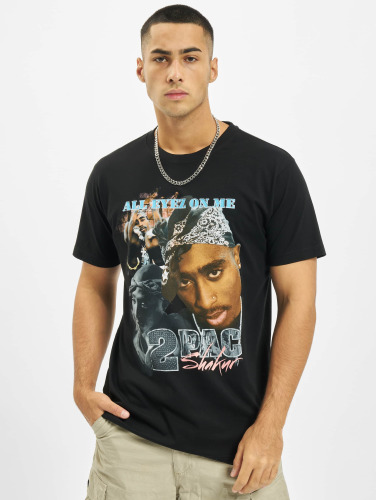 Urban Classics Tupac Heren Tshirt -XS- Tupac Retro Zwart