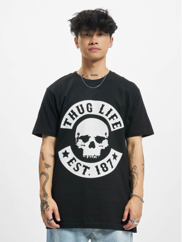 Thug Life / t-shirt B.Skull in zwart