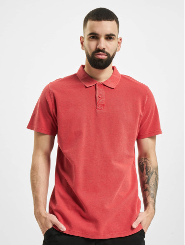Urban Classics / poloshirt Garment Dye Pique in rood