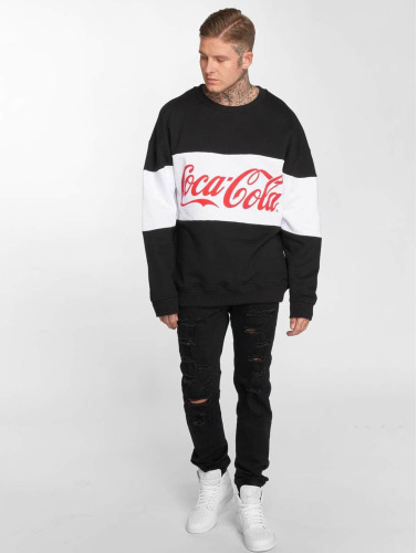 Merchcode / trui Coca Cola Stripe Oversized in zwart
