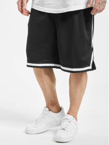 Urban Classics Korte broek -XL- Stripes mesh Zwart