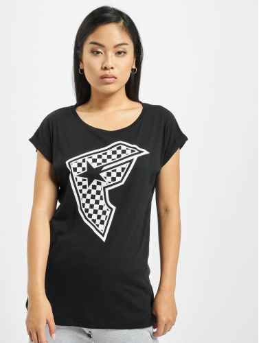 Famous Stars and Straps / t-shirt Ladies Checker Badge in zwart