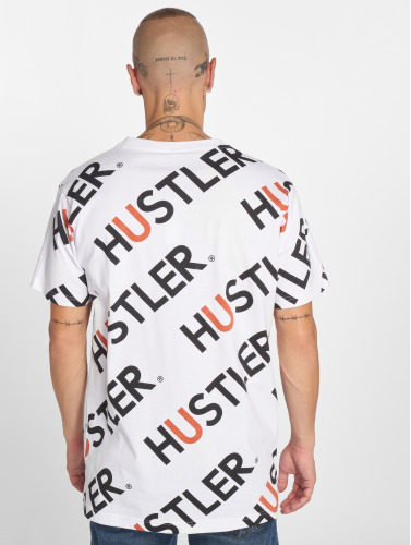 Merchcode / t-shirt Hustler AOP in wit