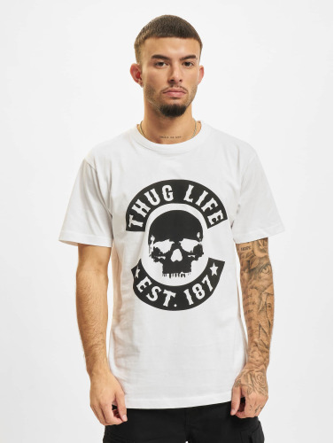 Thug Life Heren Tshirt -XL- B.Skull Wit